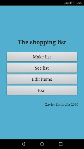 The Shopping List
