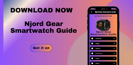 Njord Gear Smartwatch Guide