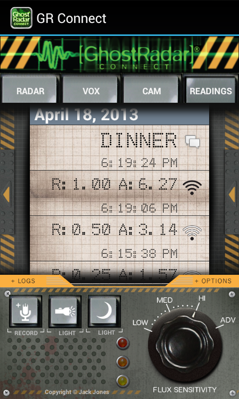 Android application Ghost Radar®: CONNECT screenshort