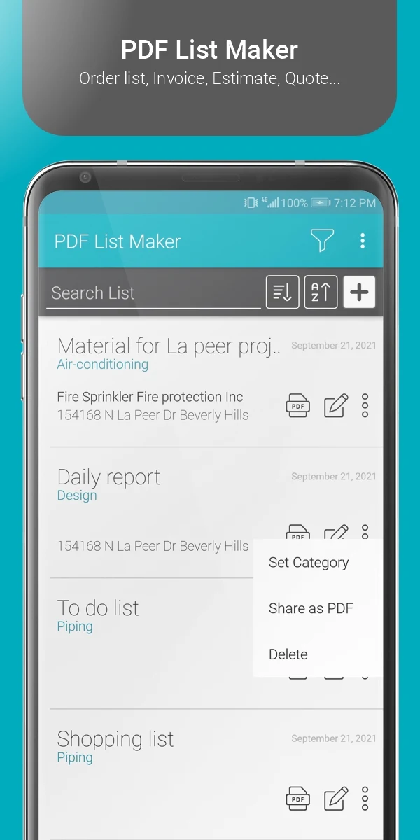 PDF List Maker