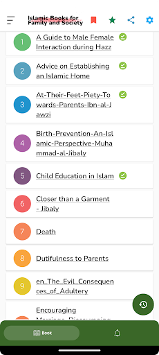 Android application Islamic Books for Family screenshort