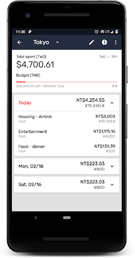 Currency: u2708ufe0fExchange rates, Travel accounting&tags 4.3.24 Screenshots 4