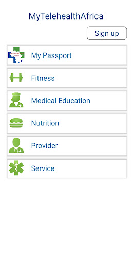 Android application My Telehealth Africa screenshort