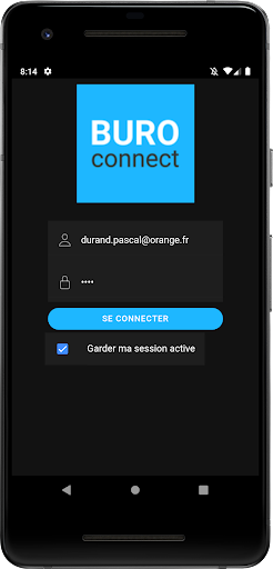 Android application BuroConnect screenshort