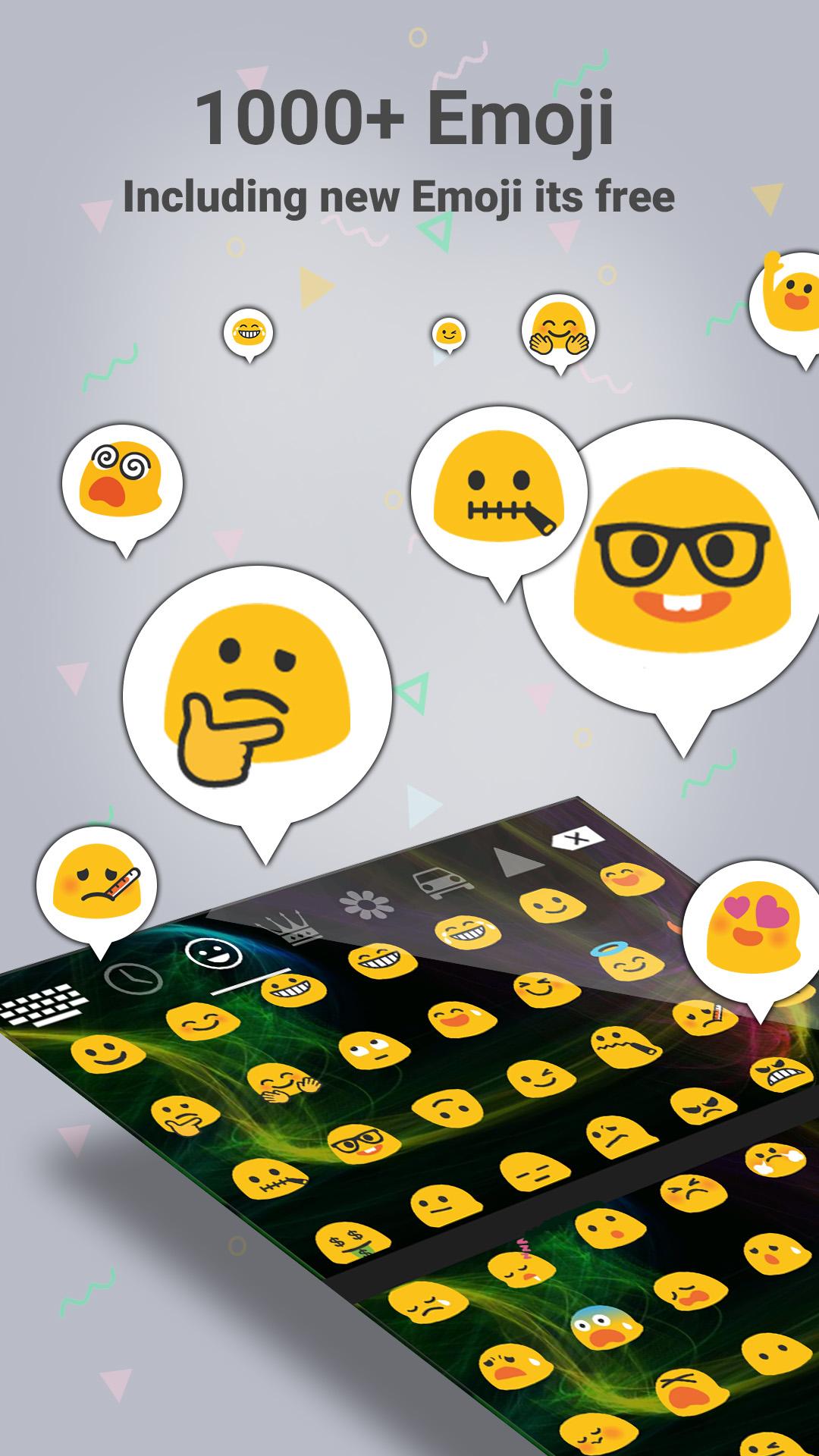 Android application Emoji Smart Neon keyboard screenshort