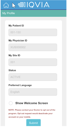 IQVIA Patient Flare Check Screen 3