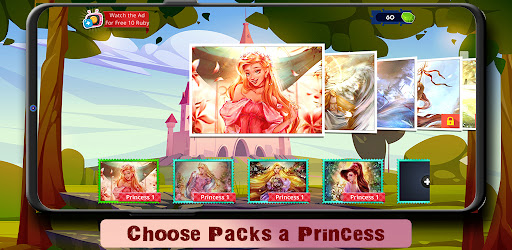 Android application Princess Jigsaw Puzzle Game screenshort