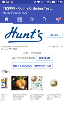 Android application Hunt's Food Group screenshort