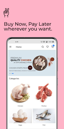 Android application Meatify screenshort