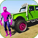 Cover Image of Télécharger Superhero Buggy Car - 3D Stunt Game 1.0.1 APK