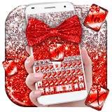 Red Glitter Bow Theme icon