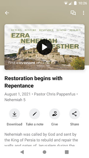 First Covenant Church Willmar Screen 3