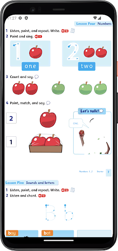 Android application Tiếng Anh Lớp1 screenshort