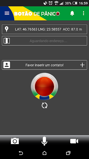 Visualização do aplicativo
