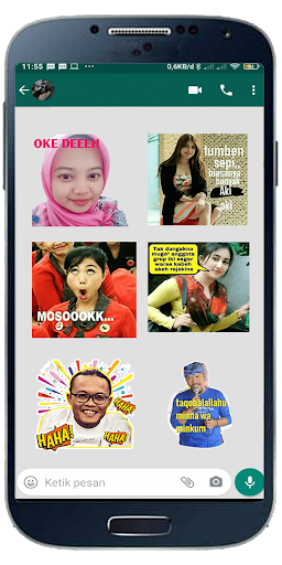 Stiker WA Perang Gambar Kocak Lucu WAStickerApps