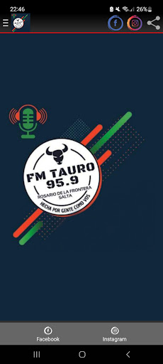 Android application Radio Fm Tauro 95.9 mhz screenshort