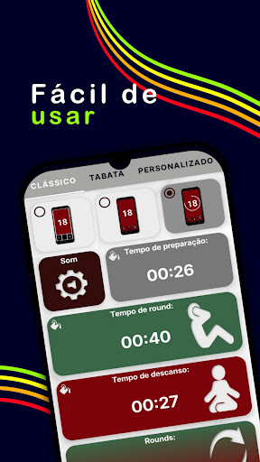 Visualização do aplicativo