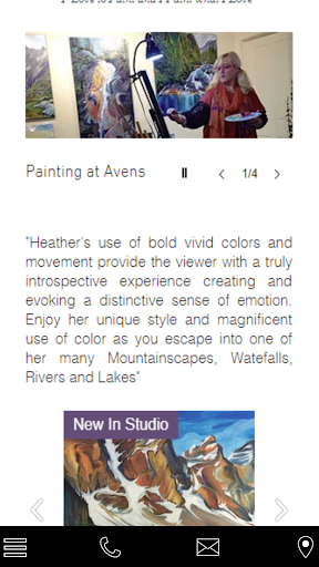 Android application HEATHER PANT ARTIST screenshort
