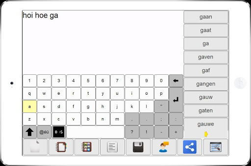 TypeSpeak Screen 2