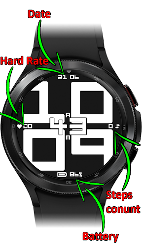 WMD1 - Digital Watch Face Screen 2