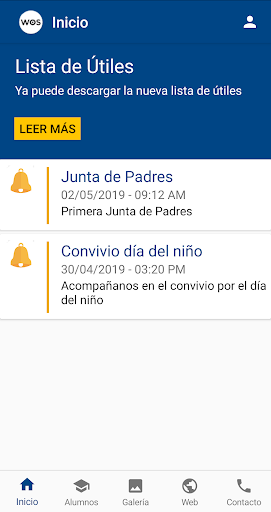 Colegio WOS Screen 3