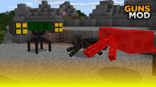 Guns for minecraft pe Mod
