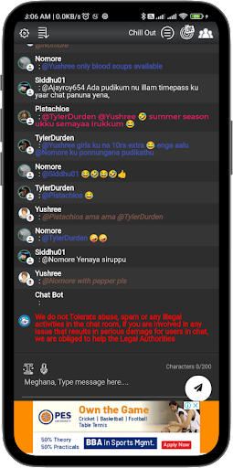 Chat2Friends - Tamil Chat Room Screen 2