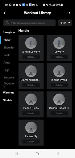 Smart Home GYM Screen 2