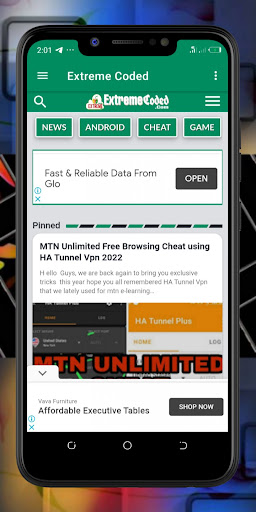 Android application Extreme Coded screenshort