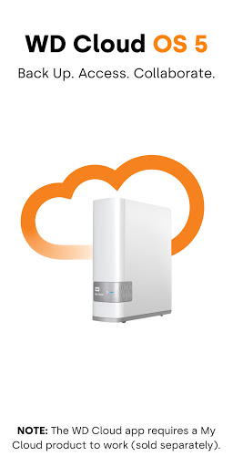 Android application WD Cloud OS 5 screenshort