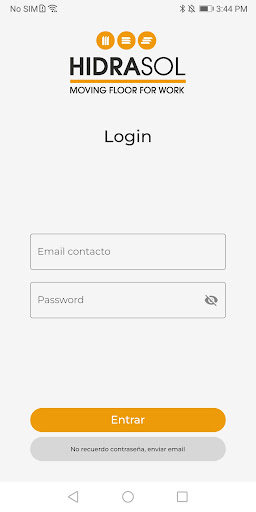 Android application Hidrasol App screenshort