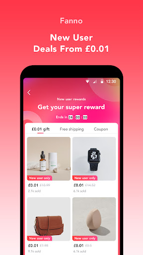 Fanno - Shopping App screen 1