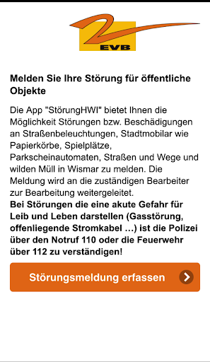 Android application Störung Wismar screenshort