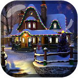 White Christmas 3D Winter LWP icon