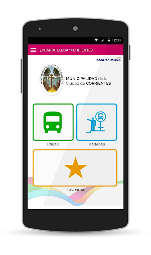 Android application Cuando Llega Corrientes screenshort