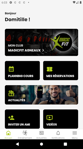 Android application Magicfit France screenshort
