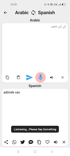 Arabic To Spanish Translator