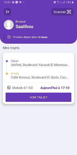 Android application Weego - Driver screenshort