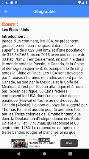 Géographie : Cours Screen 2