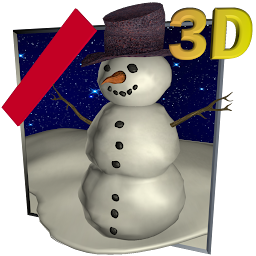 Symbolbild für Schneefall 3D Live-Hintergrund