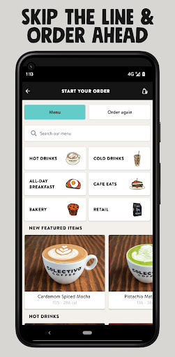 Android application Colectivo Coffee screenshort