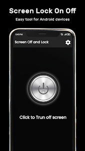 Screen Off and Lock (One Tap)