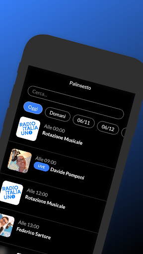 Android application Radio Italia Uno screenshort