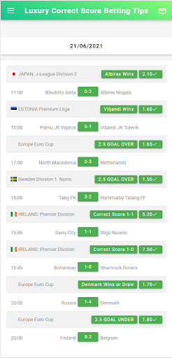 BETTING TIPS CORRECT SCORE Screen 3