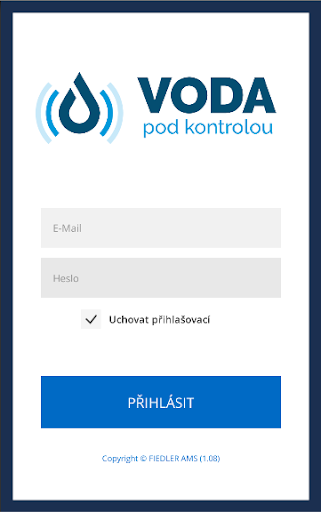Android application Voda pod kontrolou screenshort