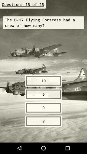 WWII Quiz Screen 2