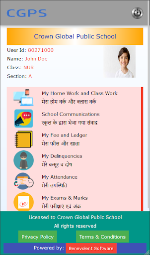 CGPS-App Screen 3