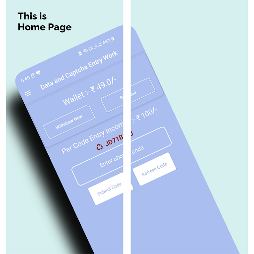 Data and Captcha Entry Work Screen 2
