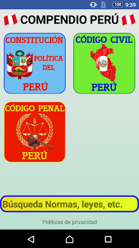Android application Compendio Perú Constitución, C screenshort