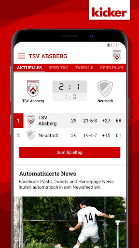 Android application TSV Absberg screenshort